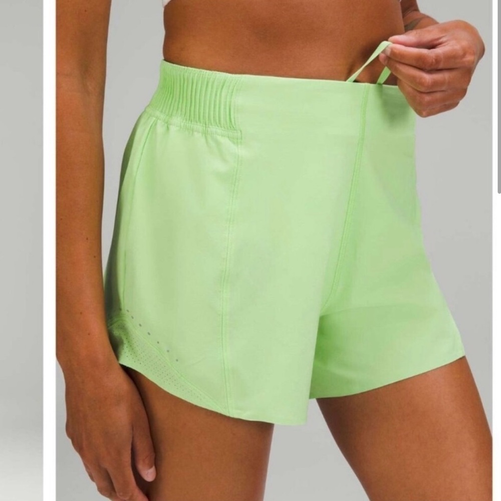 Women's Lime Green Athletic Shorts